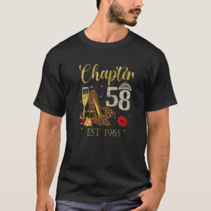T-shirt Chapitre 58 Ans EST 1965 58e Anniversaire Vin Leop