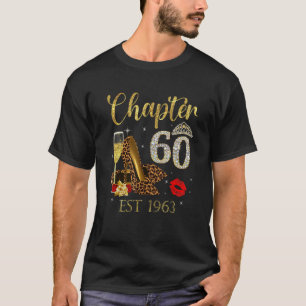 T-shirt Chapitre 60 ans EST 1963 60e Anniversaire Vin Leop