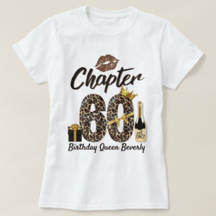 T-shirt Chapitre 60 Empreinte de léopard 70e anniversaire 