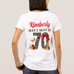 T-shirt Chapitre 70 Leopard rouge et or 70e anniversaire