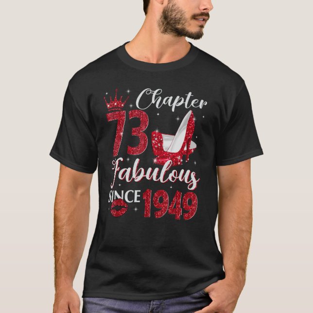 T-shirt Chapitre 73 Fabuleux depuis 1949 73e anniversaire  (Devant)