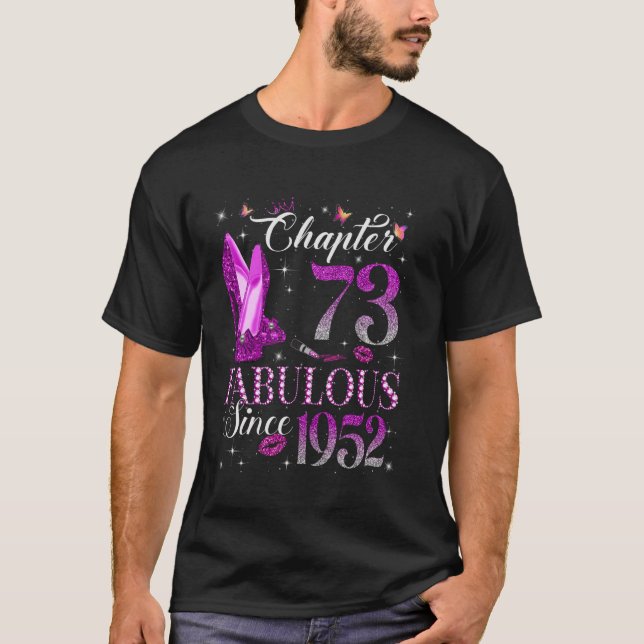 T-shirt Chapitre 73 Fabuleux depuis 1952 73e anniversaire  (Devant)