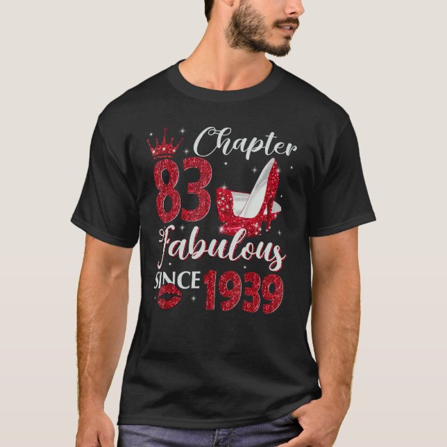 T-shirt Chapitre 83 Fabuleux depuis 1939 83e anniversaire  (Devant)
