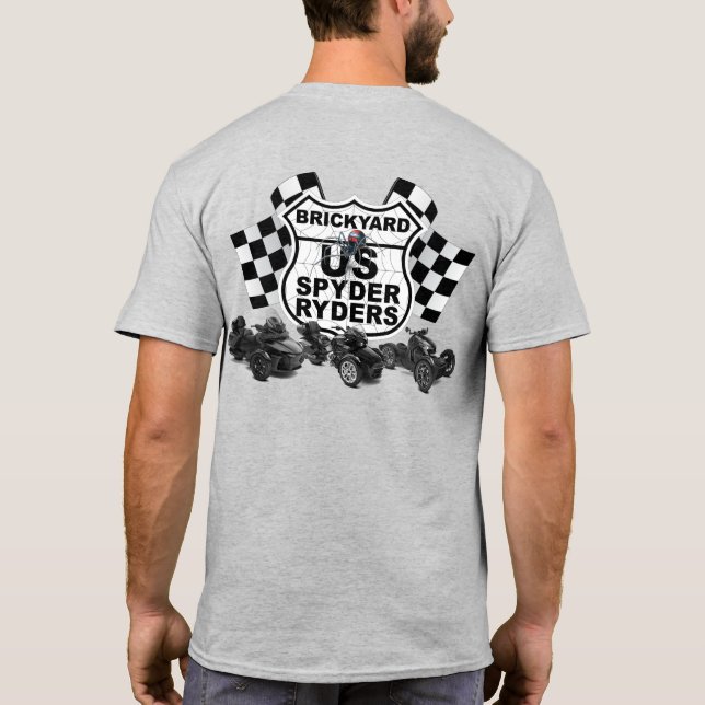 T-shirt Chapitre Brickyard - Logo Drapeaux d'arrivée (Dos)