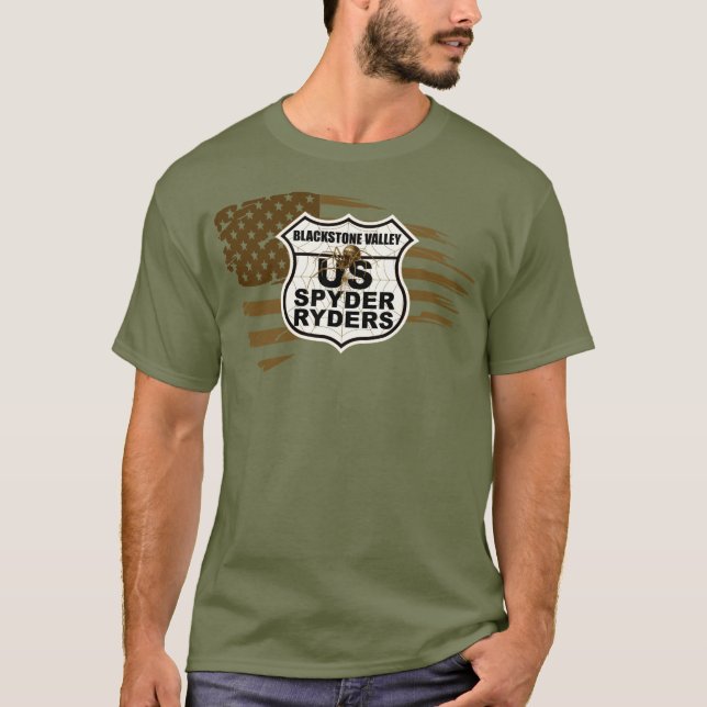 T-shirt Chapitre de Blackstone Valley - Drapeau en lambeau (Devant)