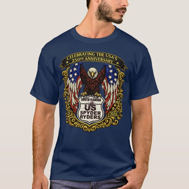 T-shirt Chapitre de Floride du Sud - Eagle USA250 1s (Devant)
