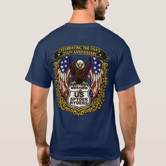 T-shirt Chapitre de Floride du Sud - Eagle USA250 2s (Dos)