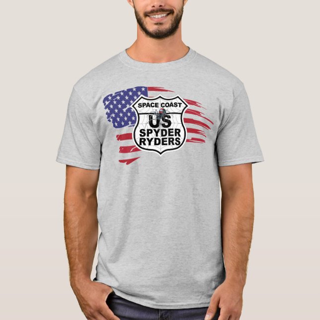 T-shirt Chapitre de Space Coast - Drapeau en lambeaux (Devant)
