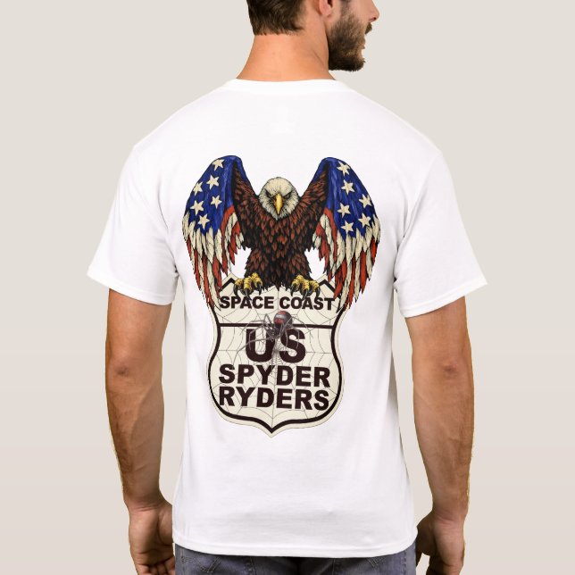 T-shirt Chapitre de Space Coast - Logo d'aigle 2s (Dos)