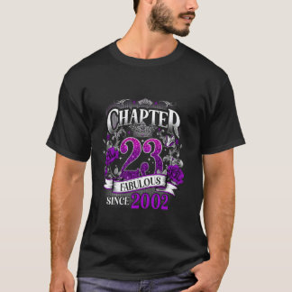 T-shirt Chapitre des femmes 23 Fabuleux depuis 2002 23e an