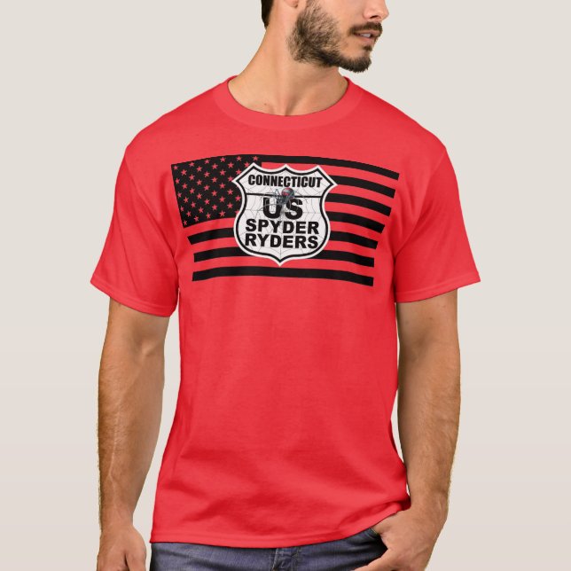 T-shirt Chapitre du Connecticut - Black Flag & Logo (Devant)