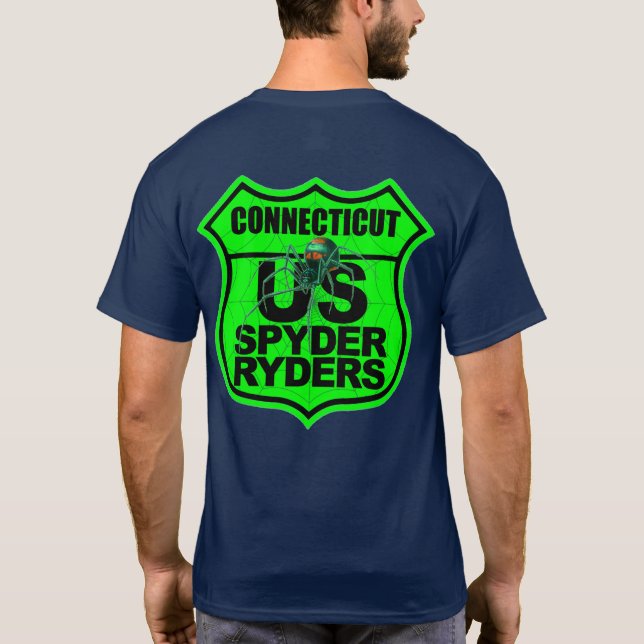 T-shirt Chapitre du Connecticut - Logo 2 faces Vert (Dos)