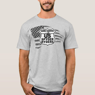 T-shirt Chapitre du Tennessee central - Drapeau en lambeau