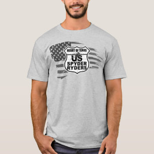 T-shirt Chapitre Heart Of Texas - Drapeau en lambeaux bw