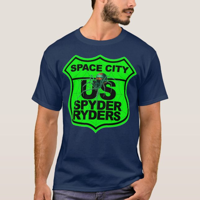 T-shirt Chapitre Space City - Logo Vert Sécurité (Devant)
