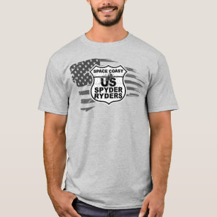 T-shirt Chapitre Space Coast - Drapeau en lambeaux bw