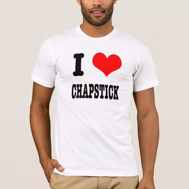 T-shirt Chapstick I HEART (LOVE) (Devant)