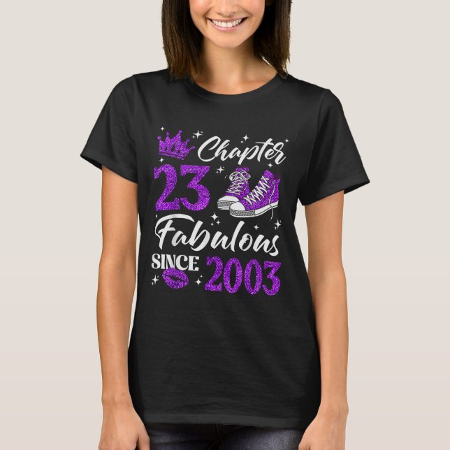T-shirt Chapter 23 Fabulous Since 2003 23rd Birthday Women (Devant)