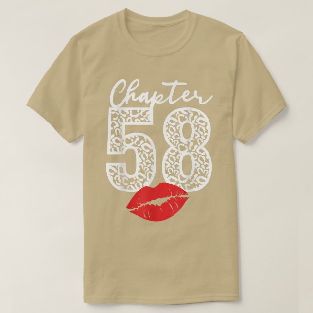 T-shirt Chapter 58 Leopard 58 years Bo (Design devant)