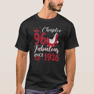 T-shirt Chapter 96 Fabulous Since 1926 96th Birthday For