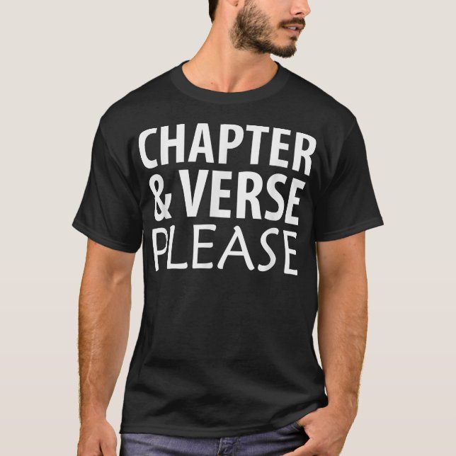 T-shirt Chapter and Verse Please Bible Scripture  (Devant)