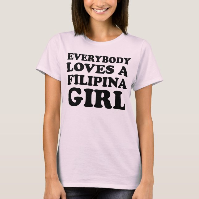 T-shirt Chaque Aime Une Fille Philippine (Devant)
