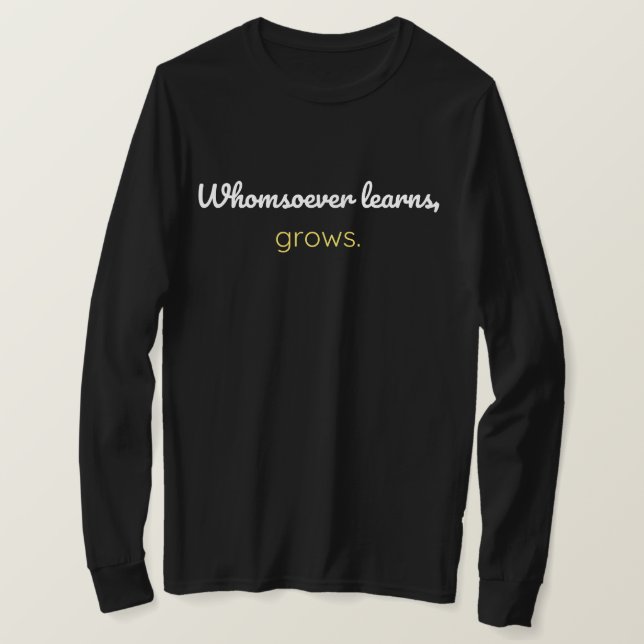 T-shirt Chaque apprenant grandit (Design devant)