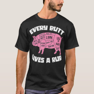 T-shirt Chaque Beurre Aime Un BBQ Grillant Fruit Barre De