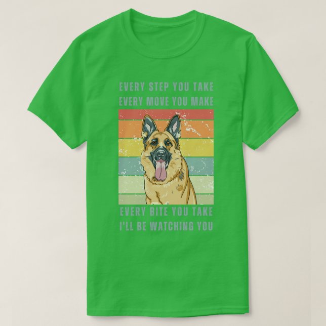 T-shirt Chaque Bite Vous Prenez Allemand Shepard (Design devant)
