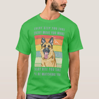 T-shirt Chaque Bite Vous Prenez Allemand Shepard