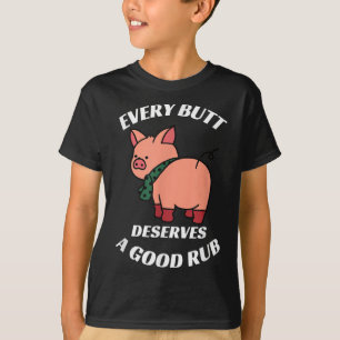T-shirt Chaque Bouc Mérite Un Bon Boucher Grillant Fu