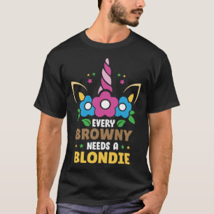 T-shirt Chaque Brownie a besoin d'un partenaire Blondie Tu