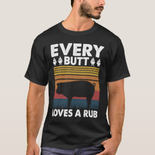 T-shirt Chaque Butt Aime Un Costume Fille De Vinatge Rub