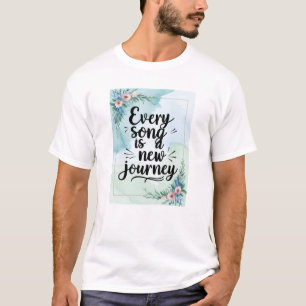 T-shirt Chaque Chanson Est Un Nouveau Voyage