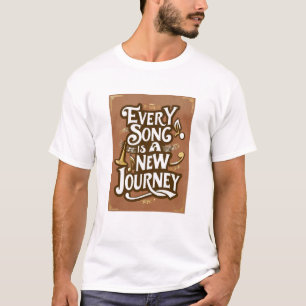 T-shirt Chaque chanson est un nouveau voyage