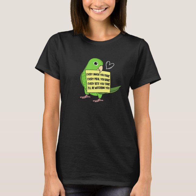 T-shirt Chaque collation  repas ou bouchée que je donne à  (Devant)
