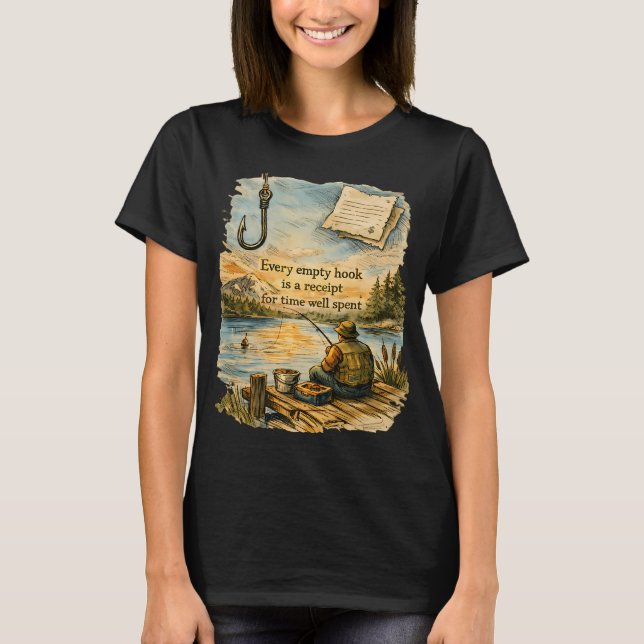 T-shirt Chaque crochet vide temps bien passé (Devant)