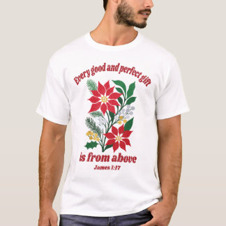 T-shirt Chaque don bon et parfait – Jacques 1:17 Noël