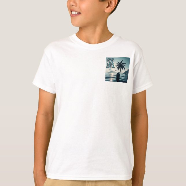 T-shirt Chaque Effort Qui Compte N'Abandonne Jamais (Devant)