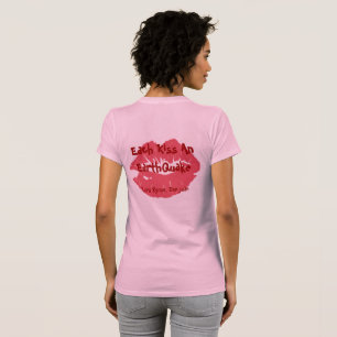 T-shirt Chaque Embrasse Un EarthQuake ~Lord Byron, Don...