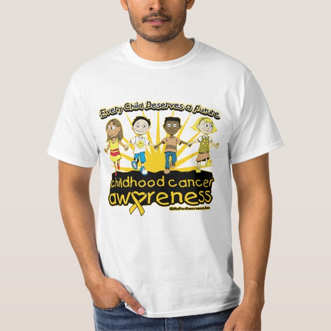 T-shirt Chaque enfant mérite un futur Cancer d'enfance (Devant)