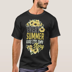 T-shirt Chaque Été A Sa Propre Histoire Tournesol Graphiqu