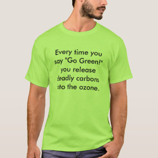T-shirt Chaque fois que vous dites le "devenez écolo !"