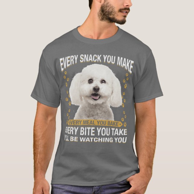 T-shirt Chaque friandise que vous faites Maman chien Bicho (Devant)