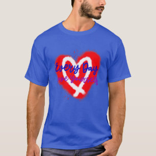 T-shirt Chaque jour Amour-Toi Coeur Edition Numéro