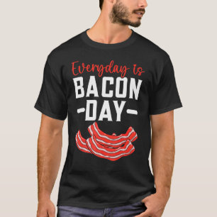 T-shirt Chaque Jour Est Bacon Jour Viande Ketogénique Régi