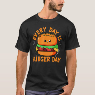 T-shirt Chaque Jour Est Burger Day Cheeseburger