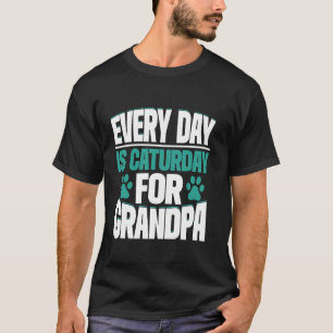 T-shirt Chaque Jour est Caturday pour Grand-père Chat Gran