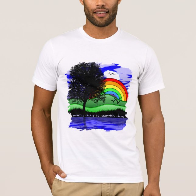 T-shirt Chaque jour est Jour des terres (Devant)