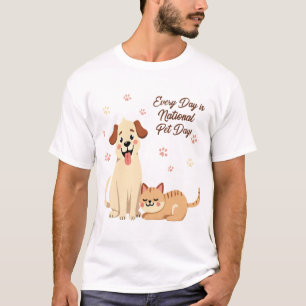 T-shirt Chaque jour est la Journée nationale des animaux d